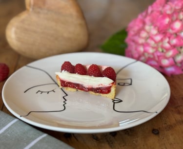 tarte framboise praline