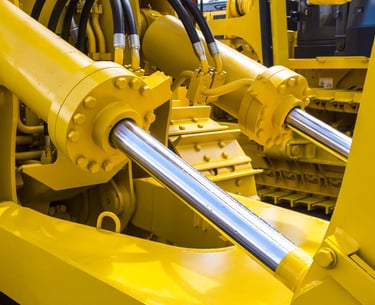 big-hydraulic-yellow-tubes