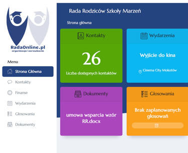 menu boczne