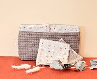 Les lingettes en tissus, meilleure vente de l'atelier Dès 2mains