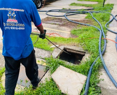 desentupimento de caixa de gordura