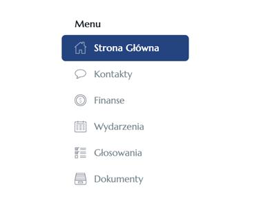 główne menu
