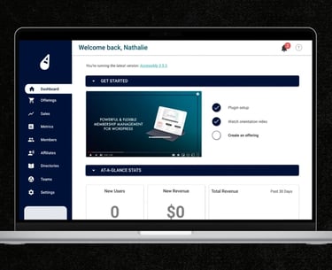 an open laptop showing a screenshot from an onboarding dashboard