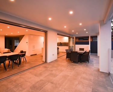 well lit outdoor area modern