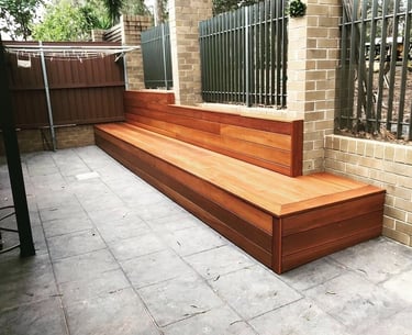 Professional Sydney Outdoor Decking bench