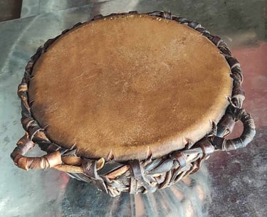 Decorative Indian Dafli Tambourine – Percussion Instrument Used in Festivals and Stage Performances