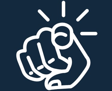 mão apontando para o leitor