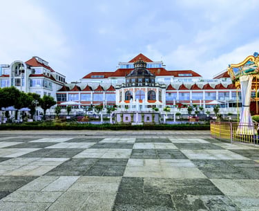 Rainy view of Sopot in Poland