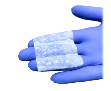 hydrated Resolve Matrix wound dressing