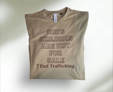a t - shirt with a message on it