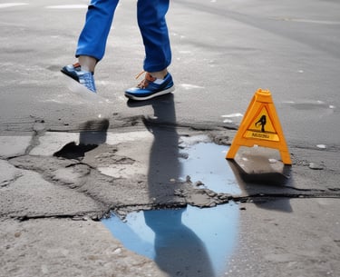 man looking at portraits