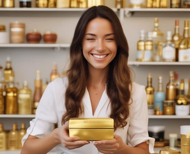 a man riding a skateboard down a street next to tall buildings