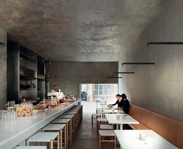 iluminación restaurante directo a mesas