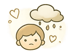 Illustration qui représente l'anxiété des enfants