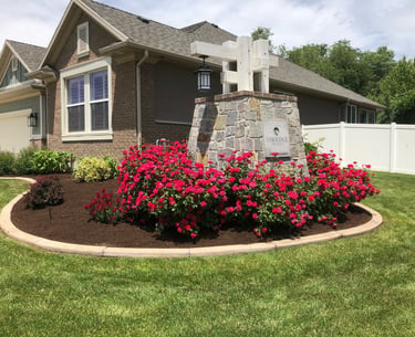 Flower bed maintenance 