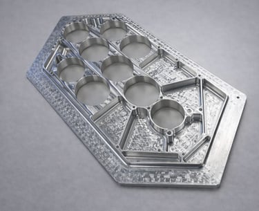 machined aluminum sattelite wing