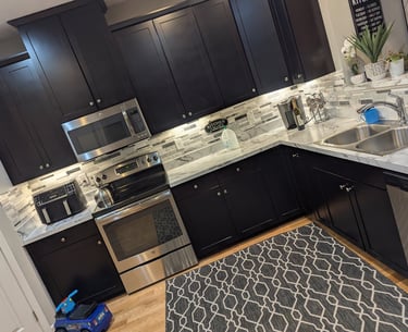 Kitchen backsplash and appliance upgrade Dayton OH