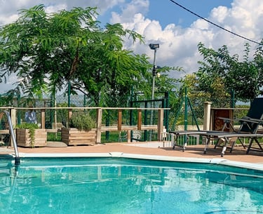 a pool in the nature at the kanyini center