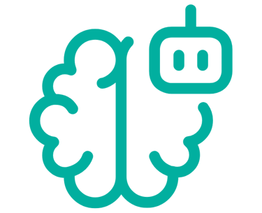 Vector graphic illustrating scalable AI as a Service (AIaaS).