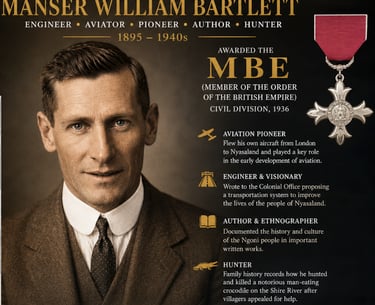 Manser William Bartlett - The real crocodile hunter grandfather- MBE