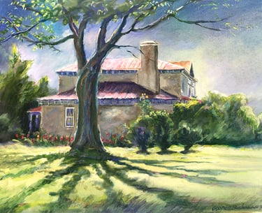 The tulip house, landscape