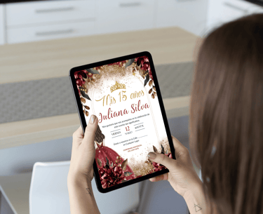invitación digital para xv años