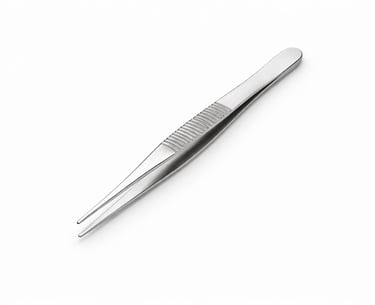 stainless steel Adson dressing forceps instrument CE certified for delicate dressing handling.