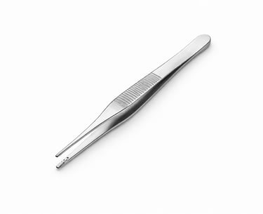 stainless steel Adson tissue forceps instrument CE certified for fine tissue handling.