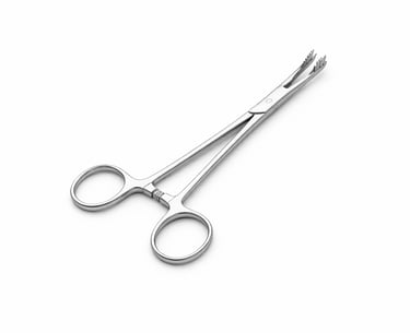 stainless steel Allis tissue forceps instrument CE certified for firm tissue grip.