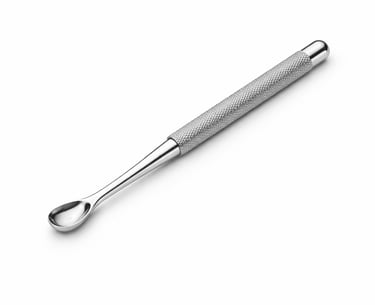 stainless steel bone curettes instrument CE certified for bone scraping and debridement.