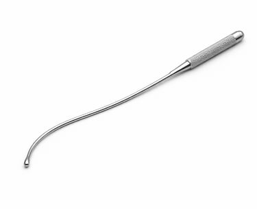 stainless steel fistula probe instrument CE certified for fistula tract exploration.