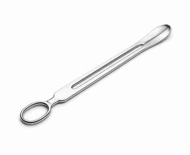 stainless steel grooved director instrument CE certified for guided incision and probing.