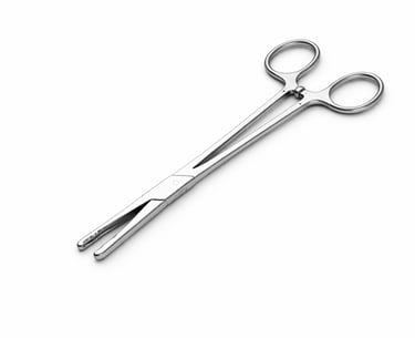 stainless steel Kocher clamps instrument CE certified for toothed tissue grasping.