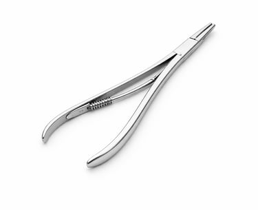 stainless steel Mathieu needle holder instrument CE certified for spring handle needle control.