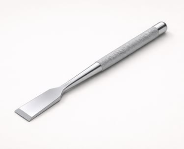 stainless steel surgical chisels instrument CE certified for bone cutting and shaping.