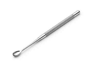 stainless steel surgical curettes instrument CE certified for tissue scraping and removal.