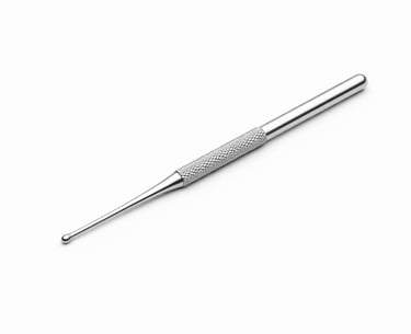 stainless steel surgical probe instrument CE certified for probing and examination.