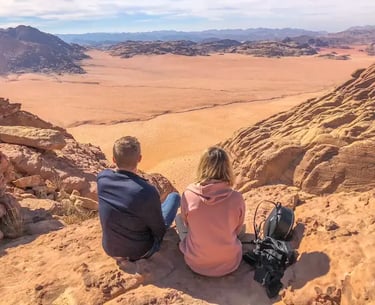 View from Jabal Al Hash in Wadi Rum