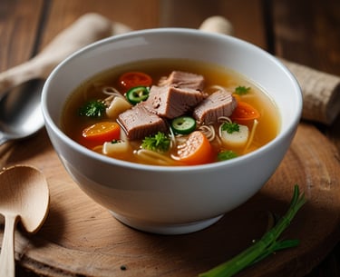 Pork broth/Sertéshúsleves