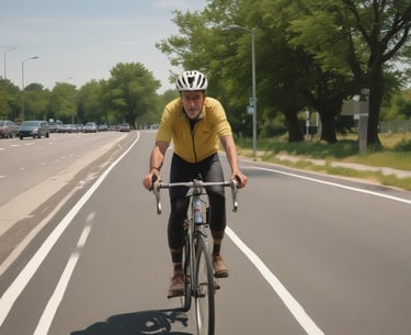 Cover of the 40’s and Fit e-book showing a vibrant, energetic person in their 40s mid-workout.