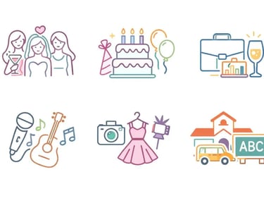 Icon Birthday Celebration at Selfie Experience Split