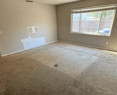 empty living room in an apartment