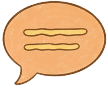 a cartoon speech bubble
