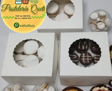 alfajores maicena almendra chocolate Queti pasteleria lima peru