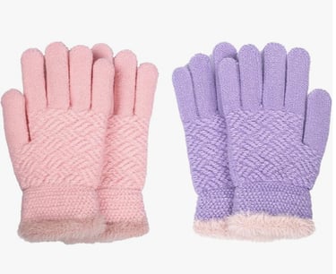 kids' winter knit gloves gift