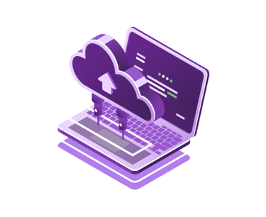 Computador conectado a uma nuvem