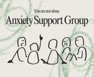 a group of stick figures sitting in a circle
