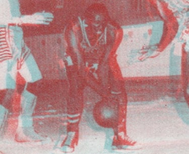 1953 Lampo Harlem Globetrotters Goose Tatum Basketball Card Italian