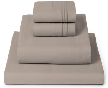 brown bed sheets microfiber