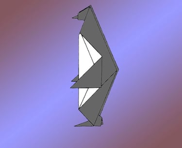 Origami di un Pinguino 